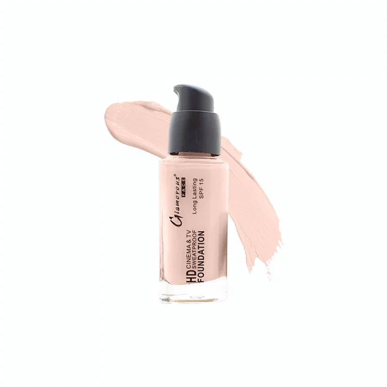 Glamorous Face HD Cinema & TV Waterproof Long Lasting Foundation Shade#Soft Ivory 03
