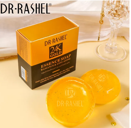 Dr.Rashel 24K Gold Radiance & Anti Aging Essence Soap - 100gms