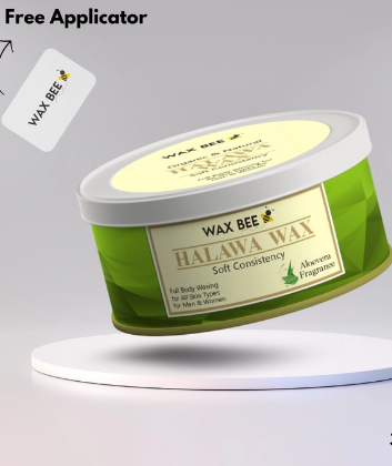 Aloe Vera Halawa Organic Wax - 300gm - Free Applicator