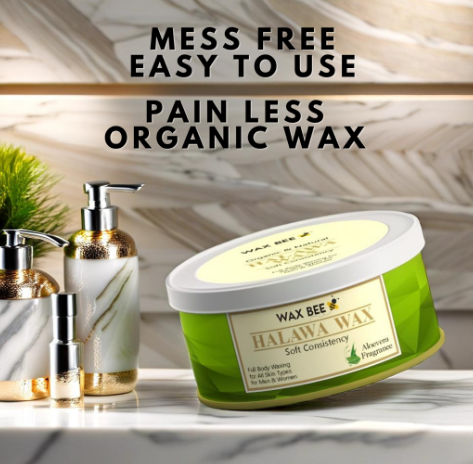 Aloe Vera Halawa Organic Wax - 300gm - Free Applicator