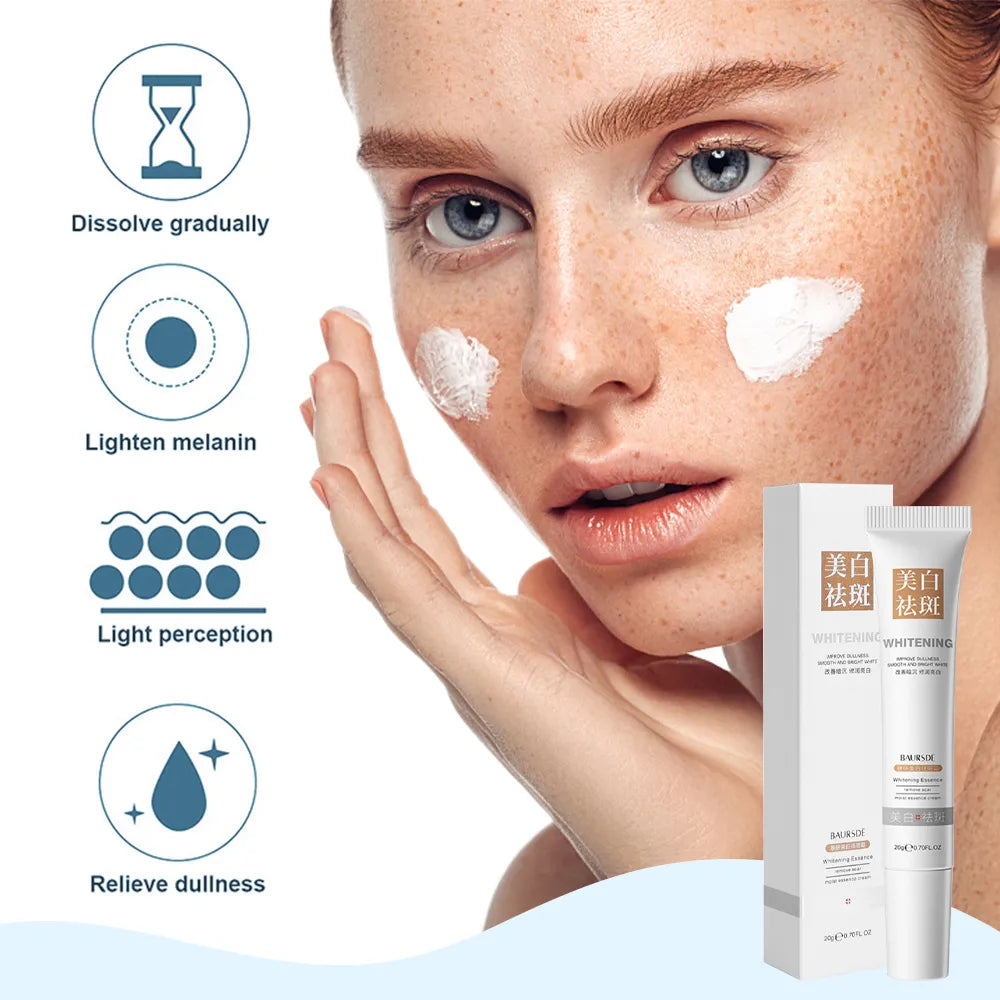 Whitening Freckle Removal Cream Remove Melasma Fade Melanin Anti-Pigmentation Improve Dullness Brighten Skin Care