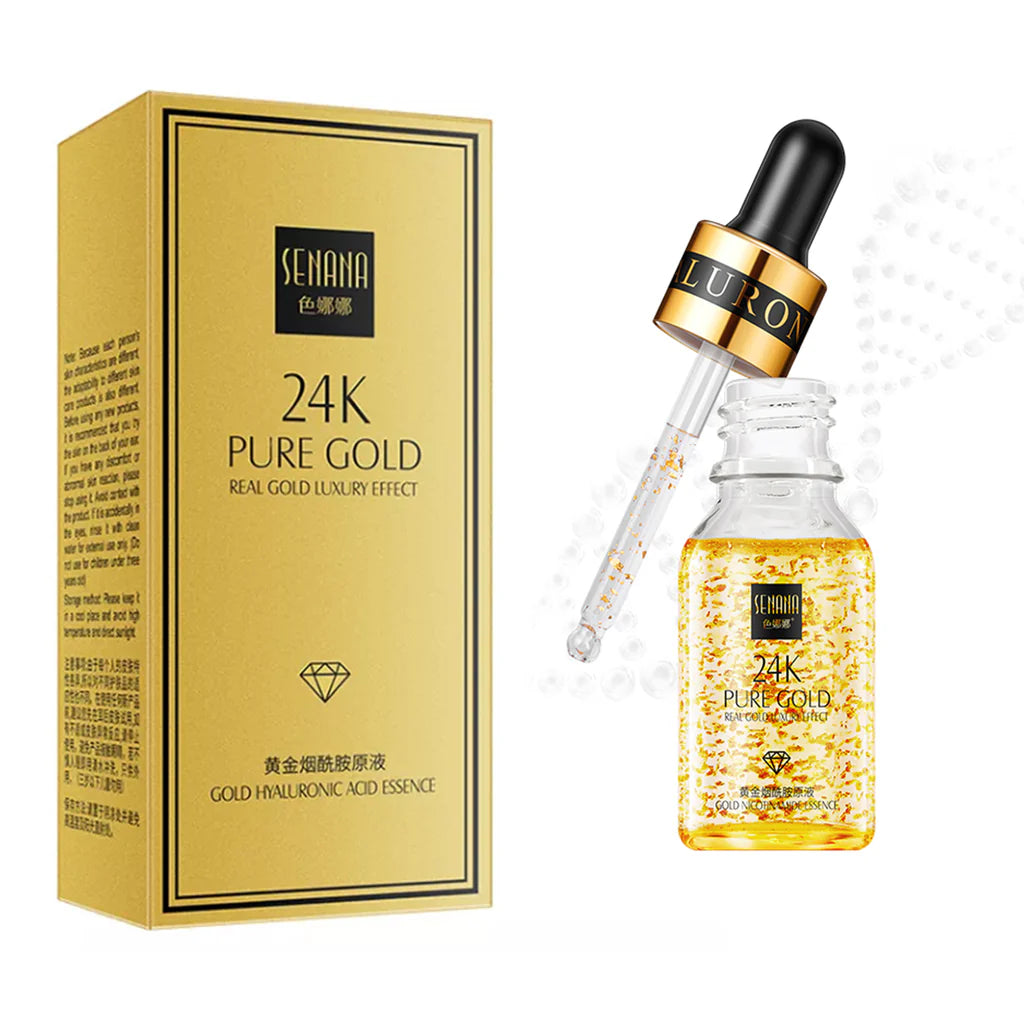 SENANA 24K Gold Hyaluronic Acid Anti-Wrinkle Face Serum 15ml