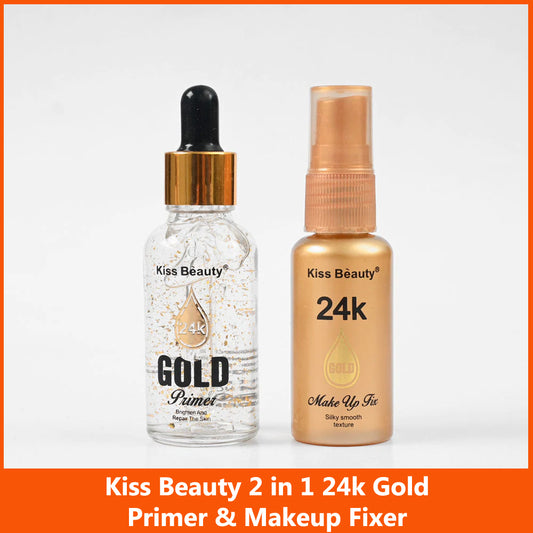 Kiss Beauty 24k Gold 2 in 1 Primer And Fixer