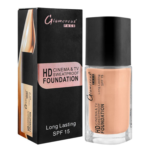 Glamorous Face HD Cinema & TV Waterproof Long Lasting Foundation Shade#Soft Ivory 03