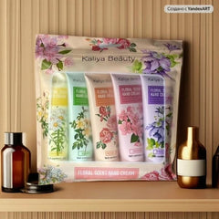 5 Piece Beauty Kaliya Floral Scent Hand Cream With Beautiful Fragrance Rose Type 30g ( 5 piece )