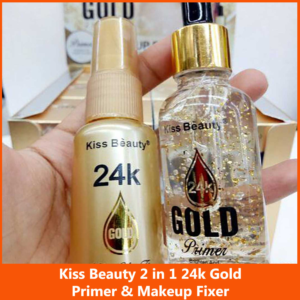 Kiss Beauty 24k Gold 2 in 1 Primer And Fixer