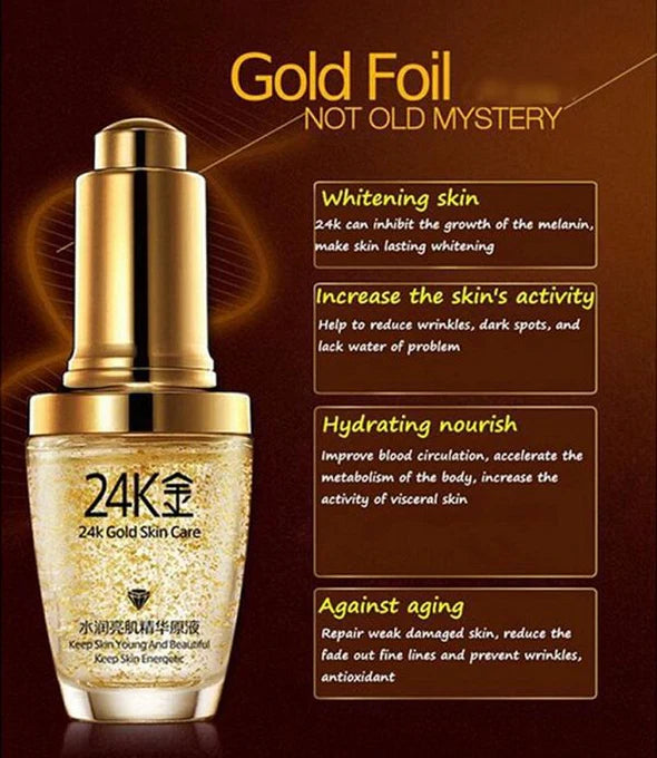 BIOAQUA 24K Gold Skin Care Liquid Essence Face Serum