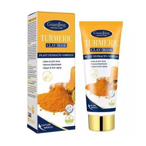 Guanjing Turmeric Plant Extracts Complex brightening Clay Mask