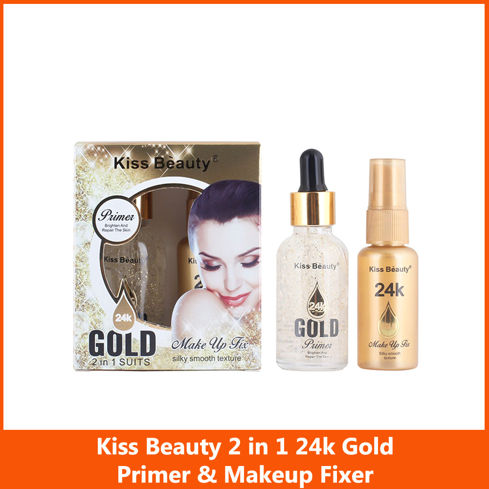 Kiss Beauty 24k Gold 2 in 1 Primer And Fixer