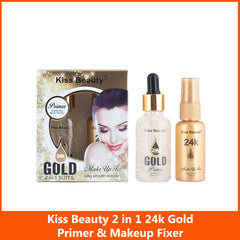 Kiss Beauty 24k Gold 2 in 1 Primer And Fixer