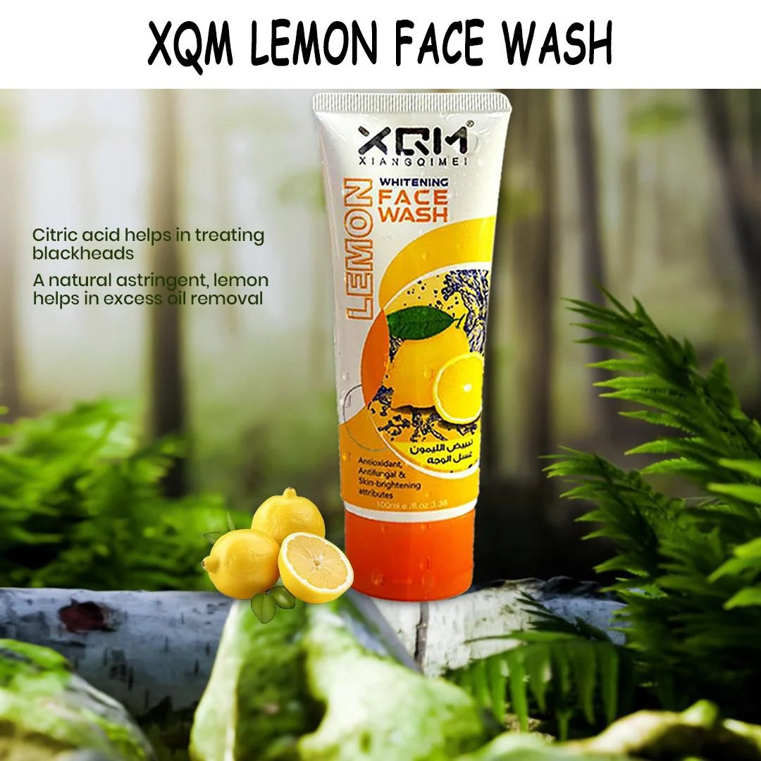 XQM Whitening Lemon Face Wash Antifungal & Skin Brightening Attributes