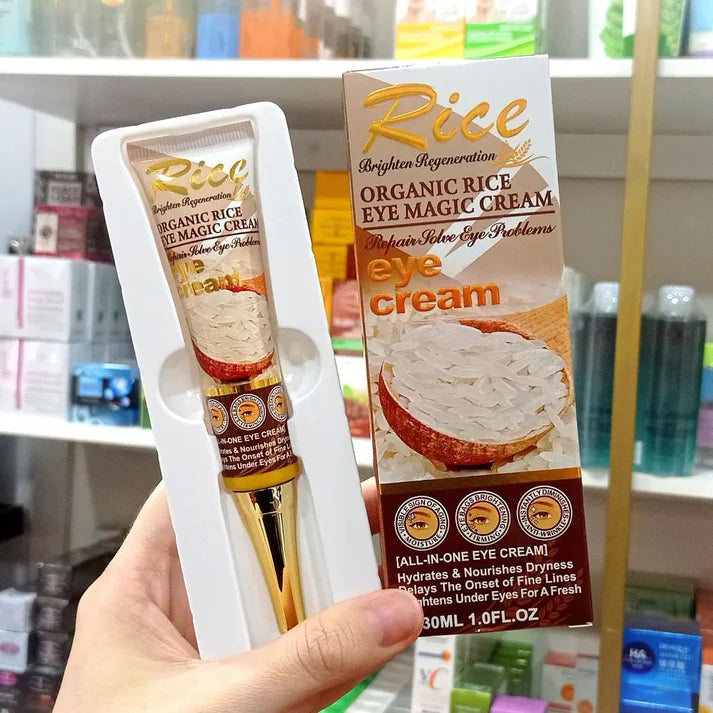 organic rice eye magic cream