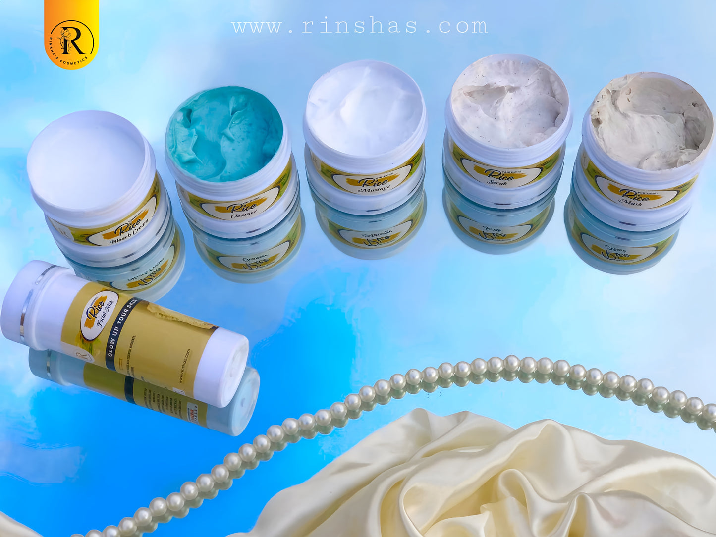 Rinsha's Rice Whitening Facial Kit