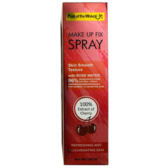 Fruit of the Wokali Make up Fixer Spray Skin Smooth Texture with Rose Water 96% Ingredient From Natural Organ