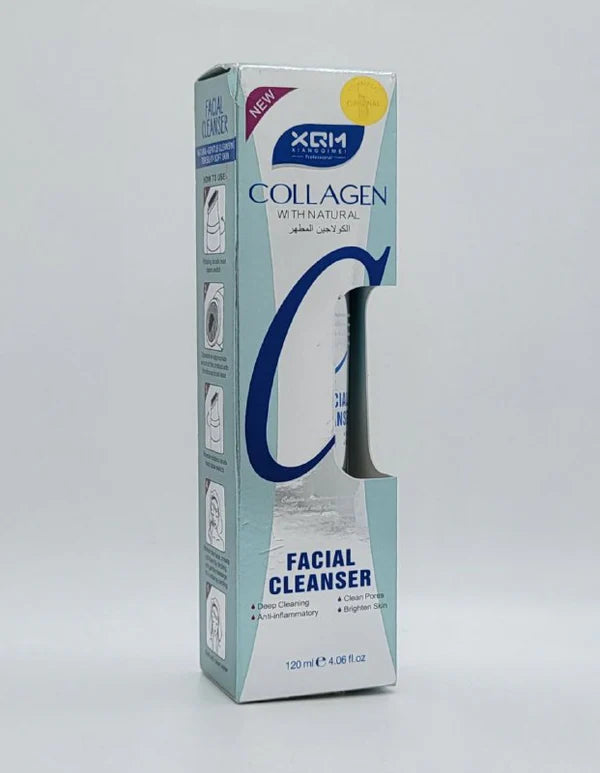 XQM Collagen With Natural Cleansing Gel with Brush, 120ml