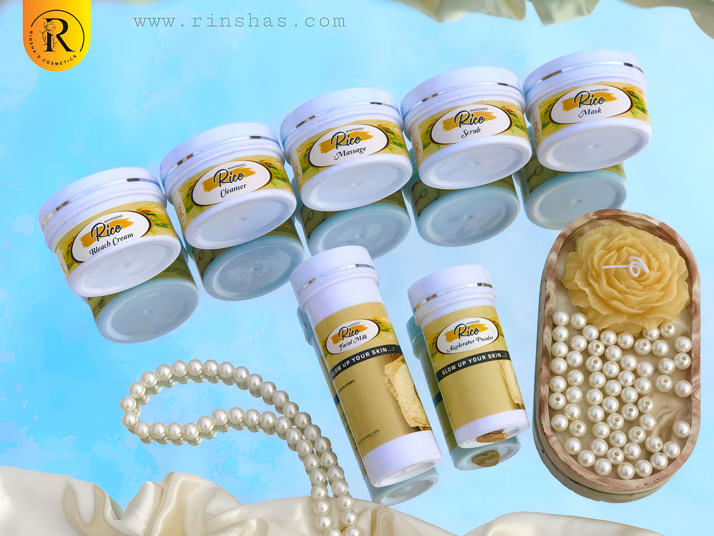 Rinsha's Rice Whitening Facial Kit