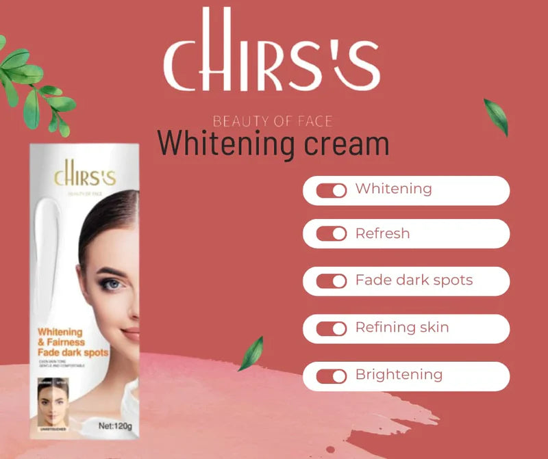 CHIRS's Beauty of Face Whitening & Fairness Fade Dark Spots Cream 120g