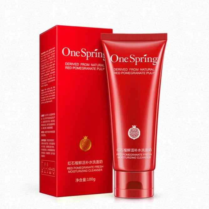 One spring Red Pomegranate Fresh Hydrating Moisturizing Facial Cleanser