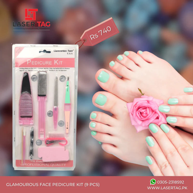 Glamorous Face - Pedicure Kit (9Pcs)