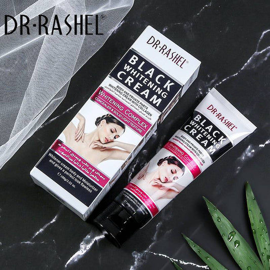 Dr.Rashel Black Whitening Cream with Collagen for Body and Private Parts for Girls & Women - 100g