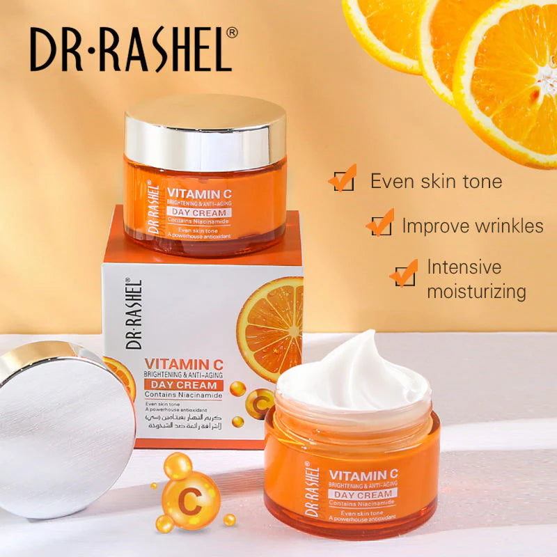 DR Rasheel Vitamin C Anti Aging Day Cream, 50g