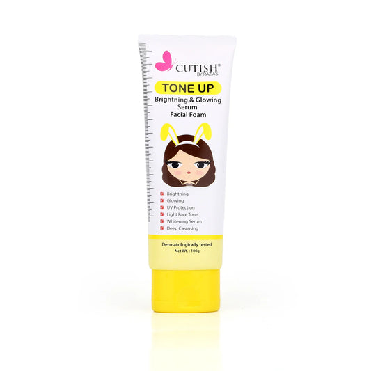 Cutish Tone Up Bright & Glowing Serum Facial Foam