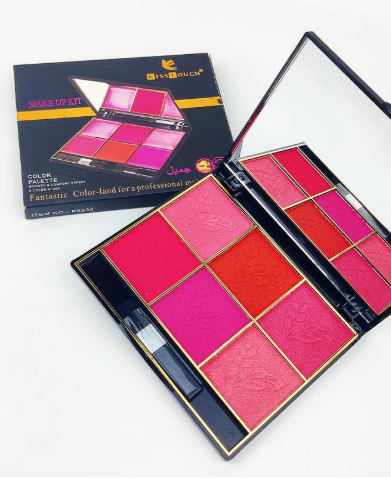 Kiss Touch 6 Color Makeup Blush On