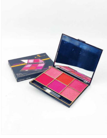 Kiss Touch 6 Color Makeup Blush On
