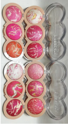 MSYAHO 3-in-1 Baked Blush Palette - Perfect Blush Trio for Effortless Radiance, Ideal for Girls