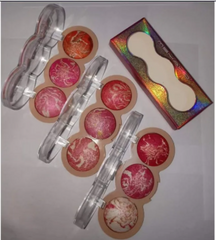 MSYAHO 3-in-1 Baked Blush Palette - Perfect Blush Trio for Effortless Radiance, Ideal for Girls