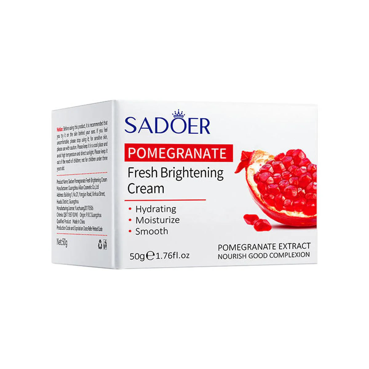 SADOER Pomegranate Fresh Brightening Facial Cream 50g