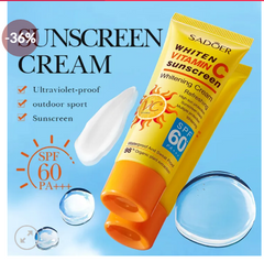 SADOER Whiten Vitamin C Sunscreen With SPF60+ PA+++ – 40g