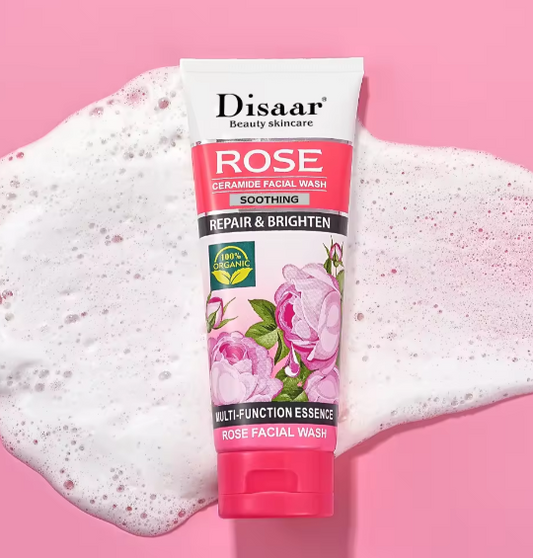 Disaar Factory Rose Ceramide Soothing Simple Facial Wash For Oily Skin Woman Face Wash Anti-acne Repair and Brighten Your Face