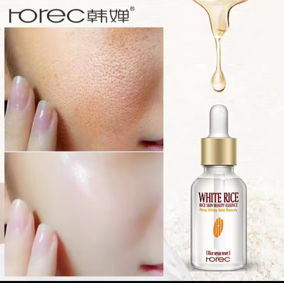 Rice Whitening Serum Face Moisturizing Cream Anti Wrinkle Anti Aging Face Fine Lines Acne Treatment Skin Care 15ml