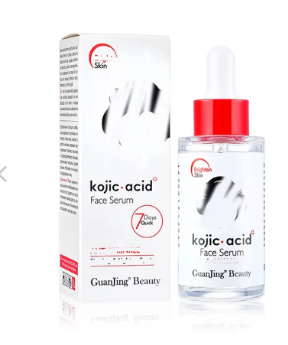 GuanJing Kojic Acid Face Serum 40ml Brighten Moisturizing Essence Skin Care Glycerol Niacinamide Hyaluronic Acid Serum