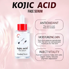 GuanJing Kojic Acid Face Serum 40ml Brighten Moisturizing Essence Skin Care Glycerol Niacinamide Hyaluronic Acid Serum