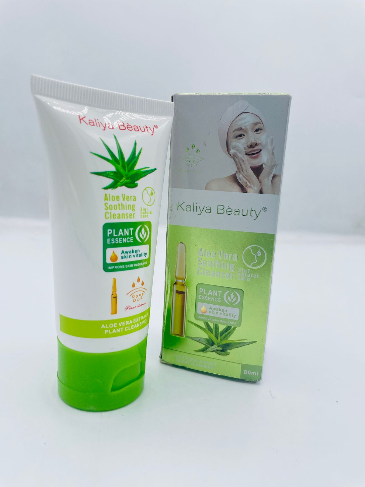 KALIYA BEAUTY ALOVERA SOOTHING CLEANSER 3 IN 1 NATURAL CARE PLANT ESSENCE