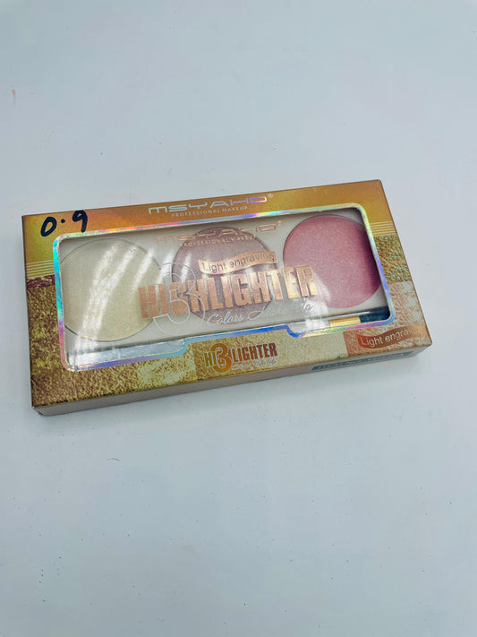 MSYAHO PR0FESSIONAL LIGHT ENGRAVING HIGHLIGHTER 3 COLORS MAKEUP