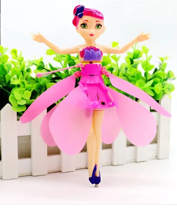 Magic Flying Fairy Princess Doll with Hand Sensor Flying Dancing Doll Toy Flying Fairy with LED Light Girl Best Gift