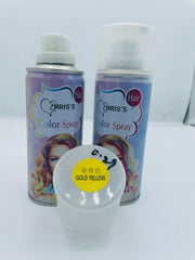 EHRIS'S COLOUR SPRAY COLOUR HAIR GOLD YELLOW  ( 120 ML ) 1 PCS