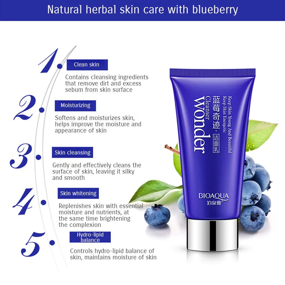 BIOAQUA Blueberry Moisturizing Facial Cleanser