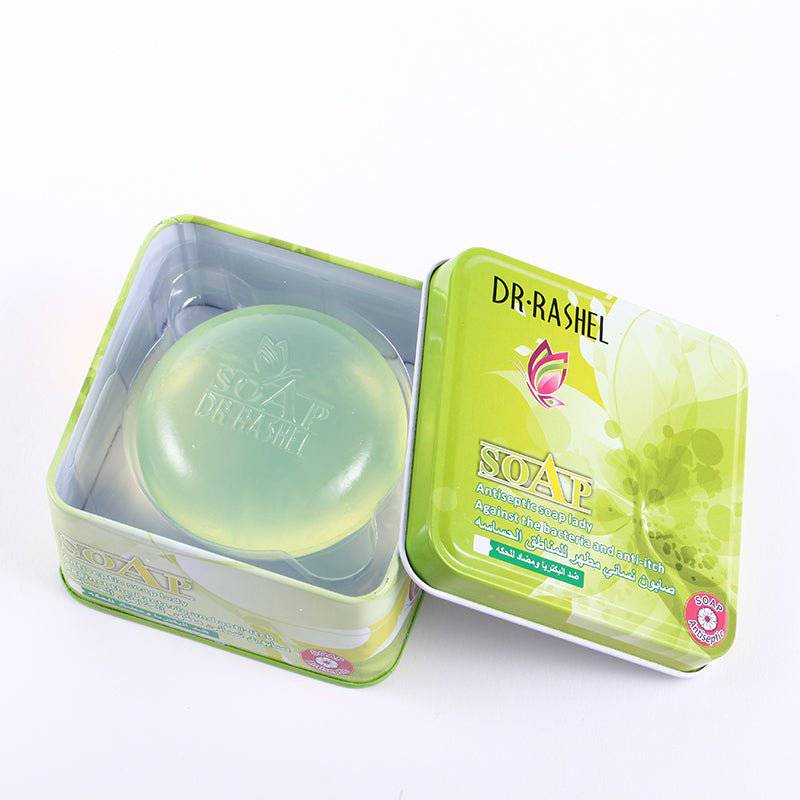 Dr.Rashel Antiseptic Soap & against the Bacteria & Anti Itch for Body and Private Parts for Girls & Women - 100gms