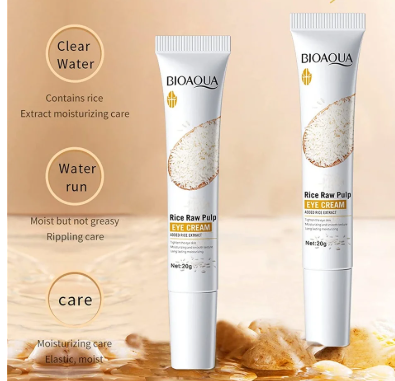 Rice Raw Pulp Eye Cream - Eye Cream for Dark Circles and Puffiness, Eye Cream Anti Aging, Aging Lifting Eyes Serum Cream for Women & Men 1 Pcs