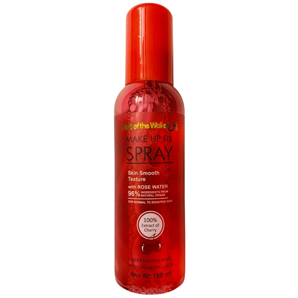 Fruit of the Wokali Make up Fixer Spray Skin Smooth Texture with Rose Water 96% Ingredient From Natural Organ