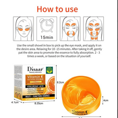 Disaar Vitamin C Whitening Eye Mask with Hyaluronic Acid