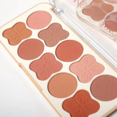 Miss Rose 10-Colors Clover Blusher Palette Professional makeup