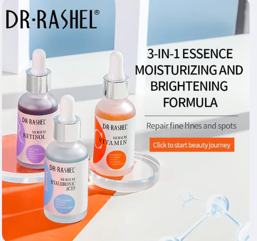 DR RASHEL Anti-aging Moisturizing Complete Facial Serum Set, Pack of 3