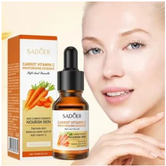 Sadoer, Serum nawilżająco-rozjaśniające Carrot Vitamina C, 15g