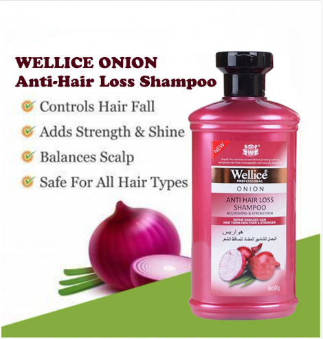 Wellice Onion Anti Hair Loss Shampoo 400ml